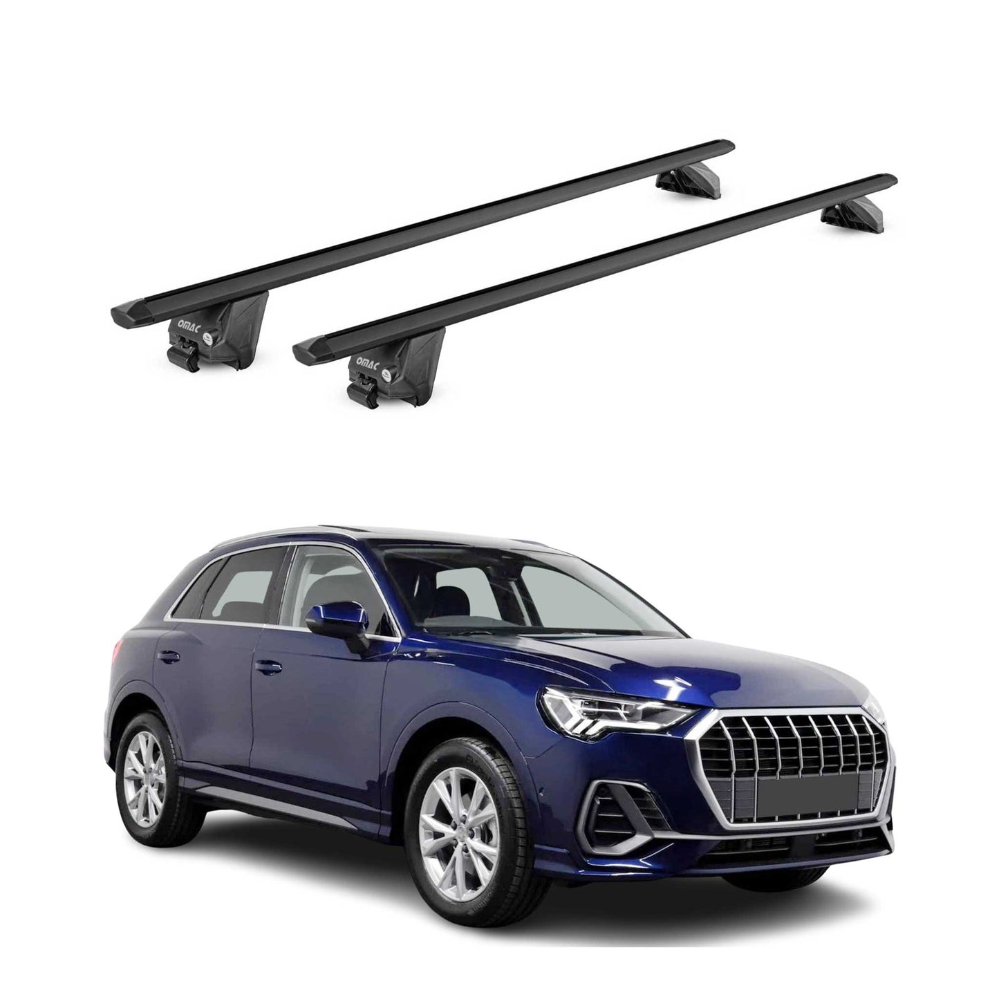 2019-2025 Audi Q3 Roof Rack Cross Bars Black