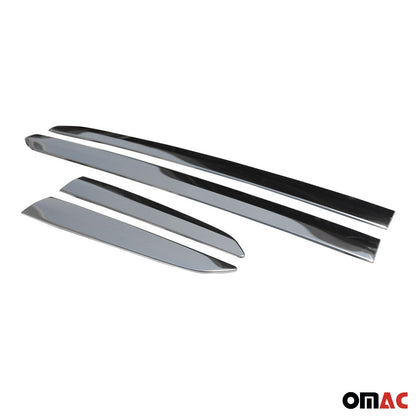 OMAC Side Door Molding Trim Skirt Garnish for Ford Courier 2014-2023 Steel Silver 4x 2625131