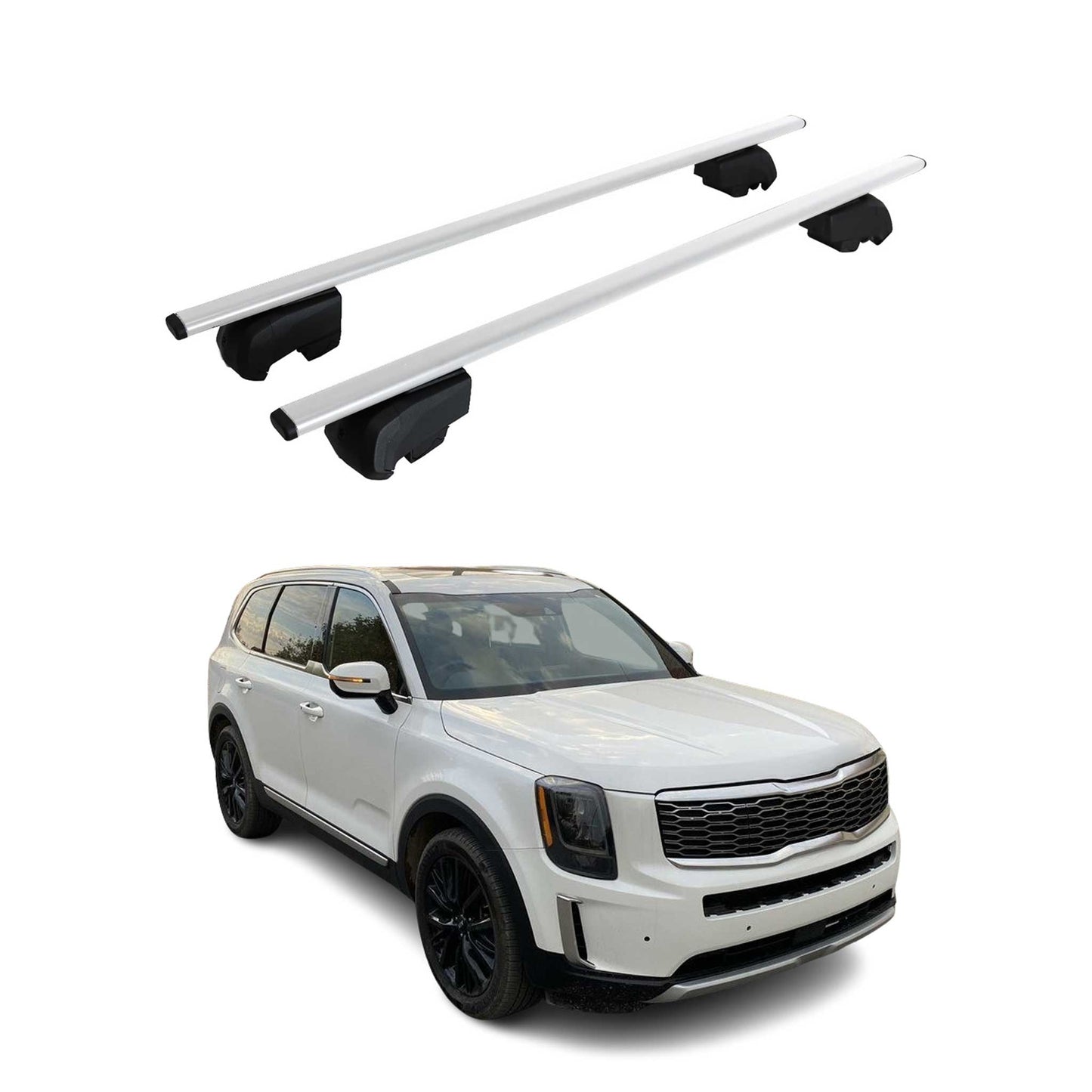 2020-2025 Kia Telluride Roof Rack Cross Bars Silver