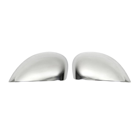 OMAC Side Mirror Cover Caps Fits Seat Ibiza 2009-2016 Steel Silver 2 Pcs 6508111