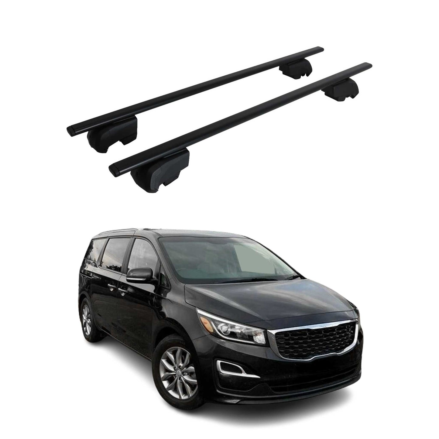 2014-2021 Kia Sedona Roof Rack Cross Bars Black
