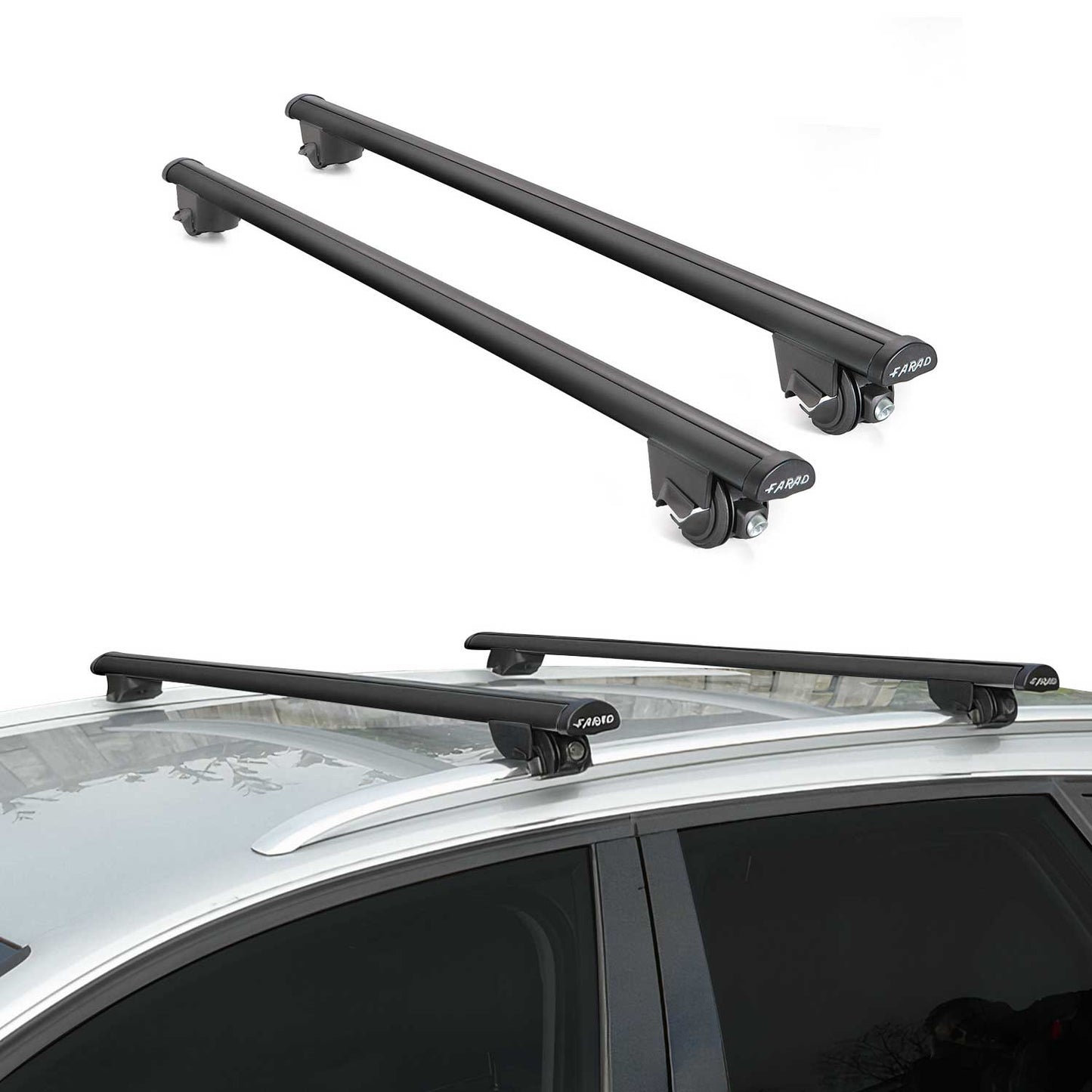 2019-2025 BMW X6 G06 Roof Rack Cross Bars Luggage Lbs Black 2 Pcs