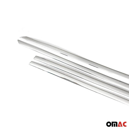 2016-2022 Honda HR-V Side Door Molding Trim Skirt Garnish Stainless Steel Silver 4 Pcs