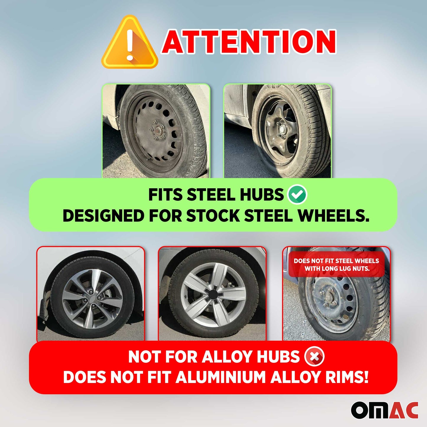 Twintone Hub Caps Wheel Cover 14" Grey & Light Gray Insert Full Set 4 pcs.