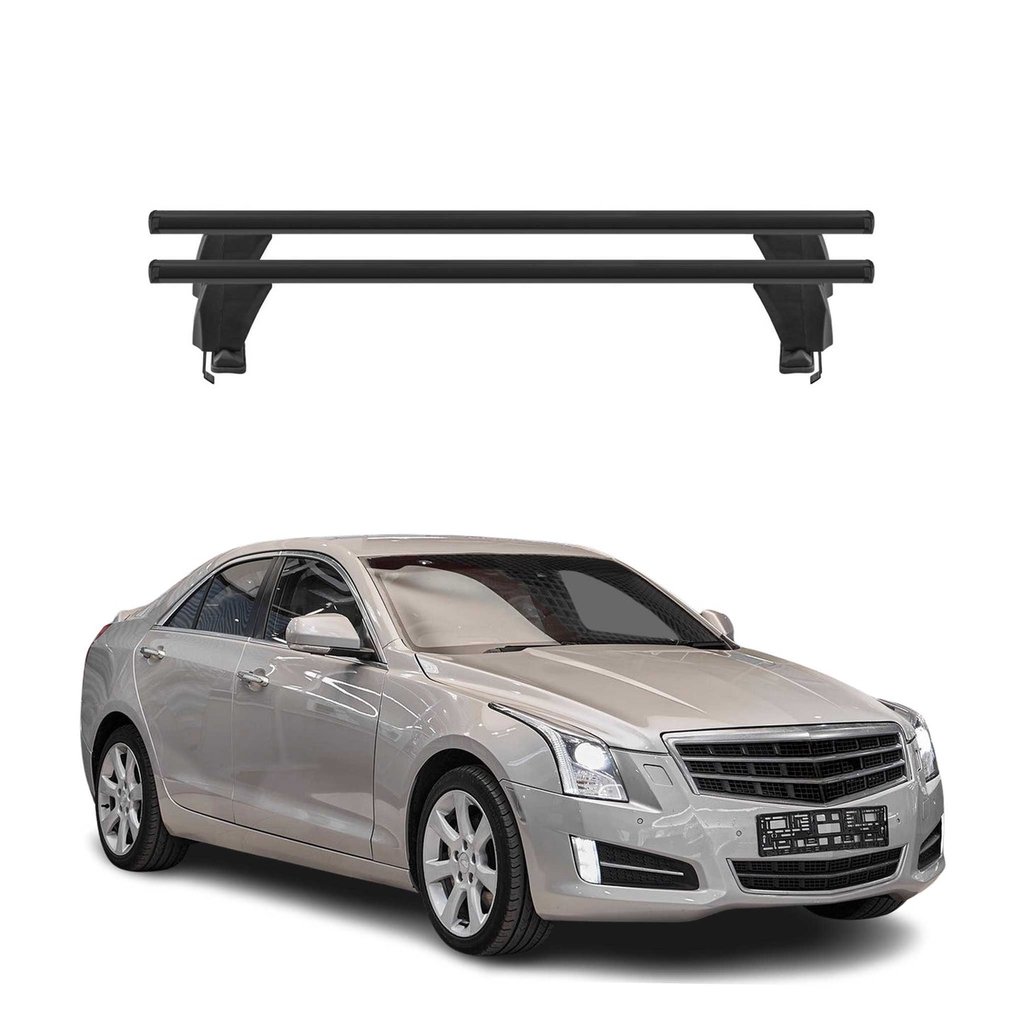 2013-2019 Cadillac ATS Sedan Roof Rack Cross Bars Luggage Carrier 2 Pcs