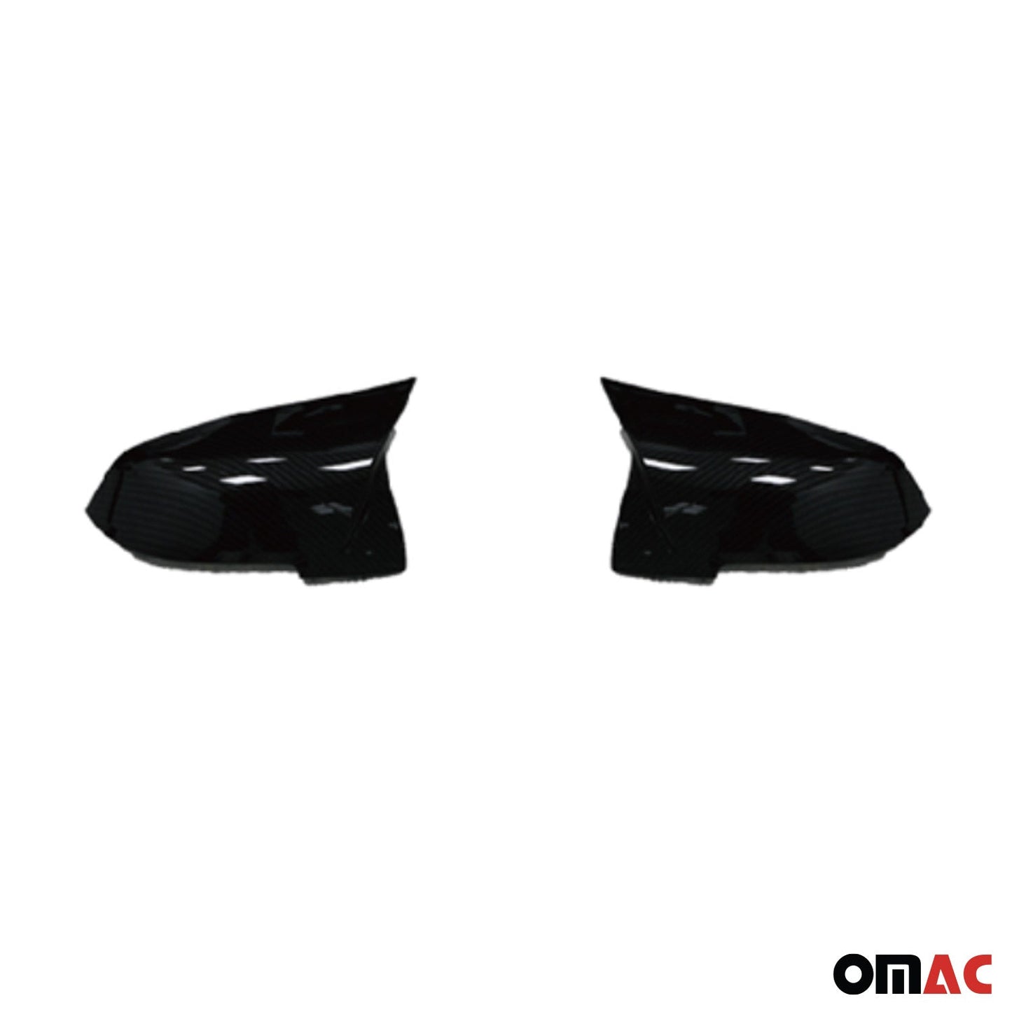 OMAC Side Mirror Cover Caps fits BMW 1 2 3 4 X1 M2 i3 F20 F22 F30 Gloss Black 1204P111MPB