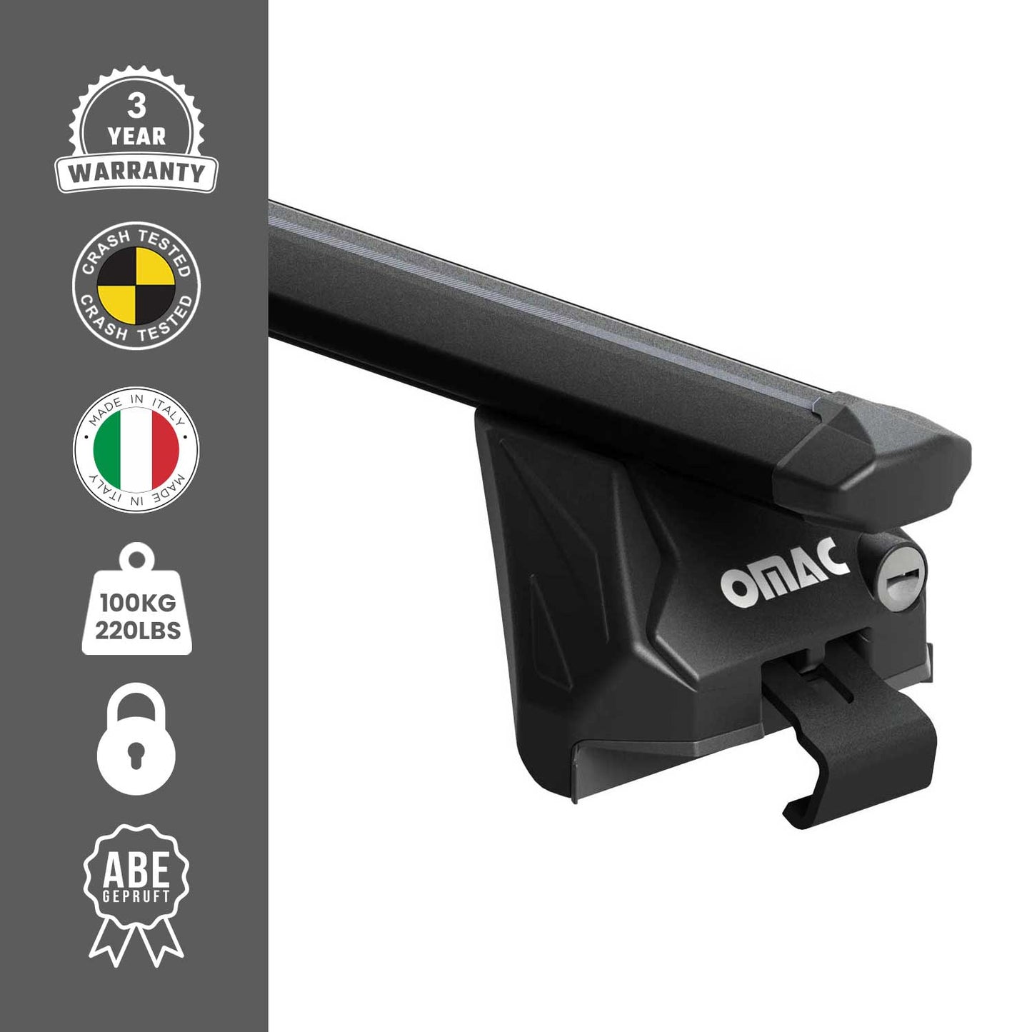 2013-2022 Buick Encore Roof Rack Cross Bars Black