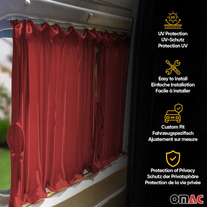 1992-2003 VW Eurovan Side Curtain Sliding Door 2x Rear Quarter L1 2x Barn Door