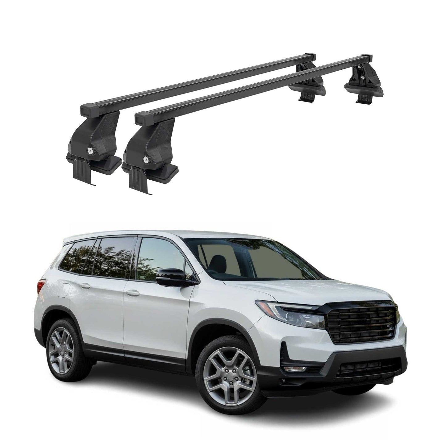 2019-2025 Honda Passport Roof Rack Cross Bars Black