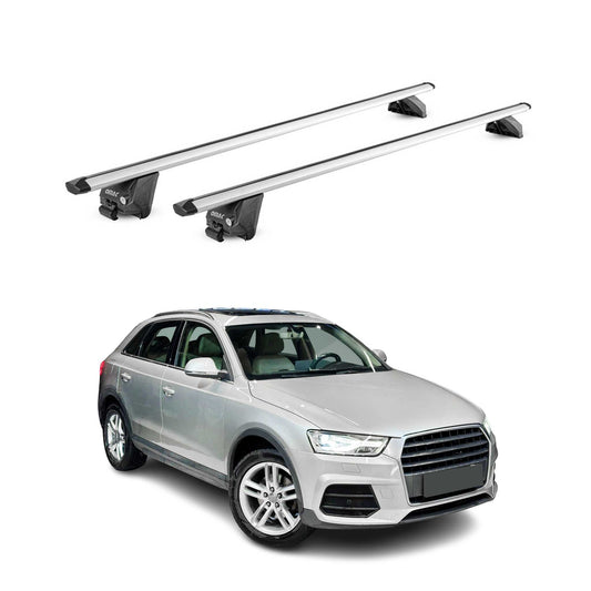 2015-2018 Audi Q3 Roof Rack Cross Bars Silver