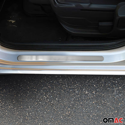 OMAC Door Sill Scuff Plate Scratch Protector for Renault Symbol 2009-2013 Steel 4x 6110091