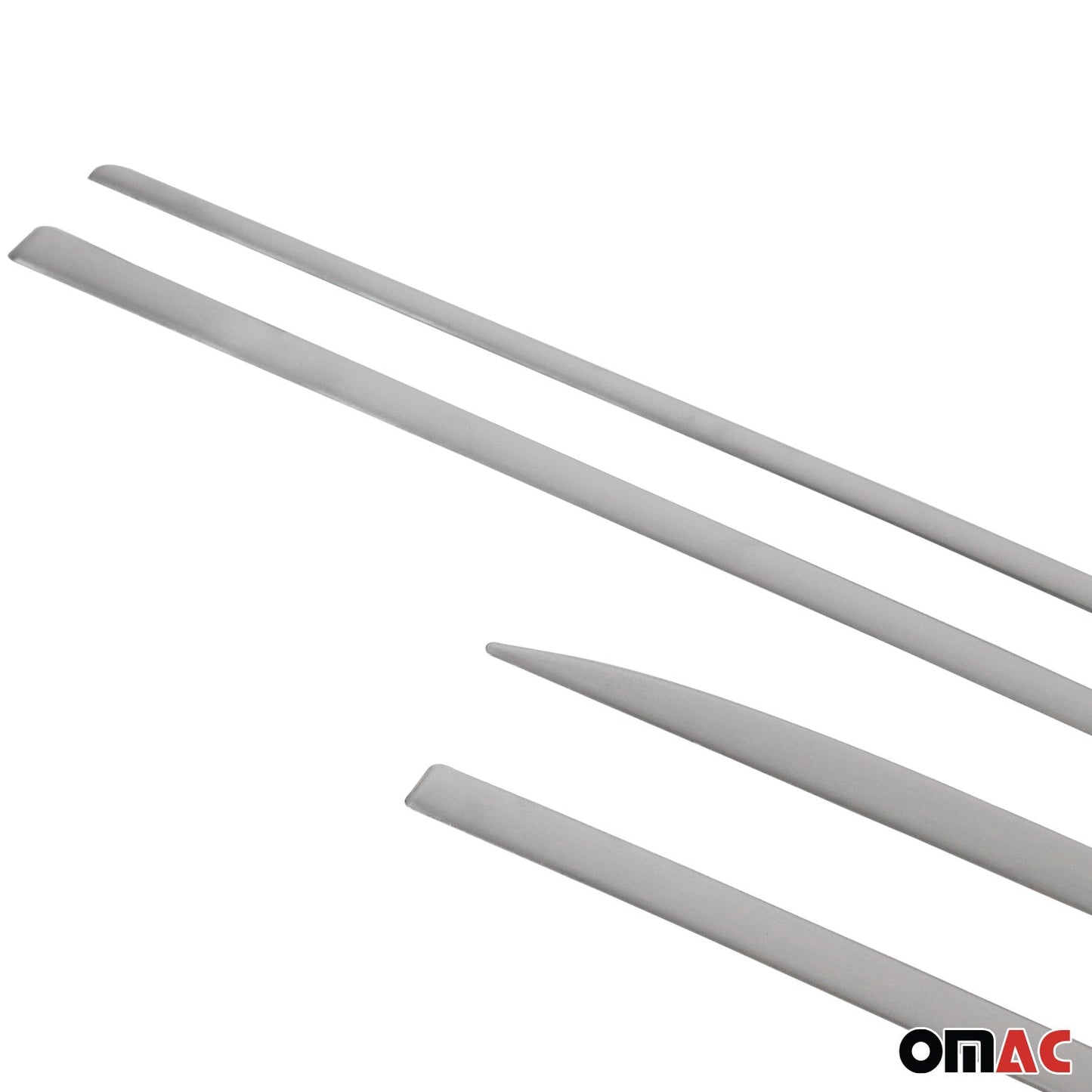 OMAC Fits Mercedes A-Class 2013-2018 Chrome Side Door Trim Streamer S.Steel 4 Pcs U005868