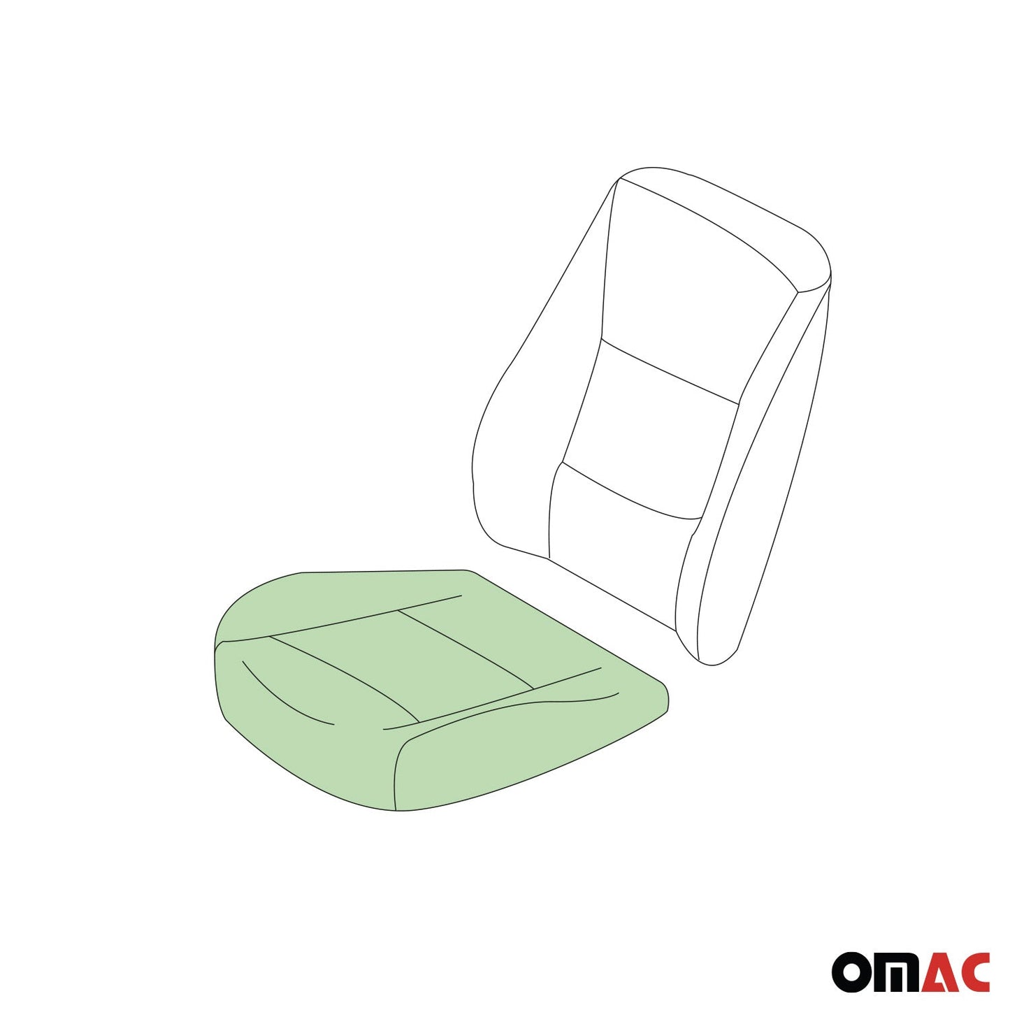 2014-2025 RAM ProMaster 1500/2500/3500 Seat Cushion Foam Pad Driver Bottom