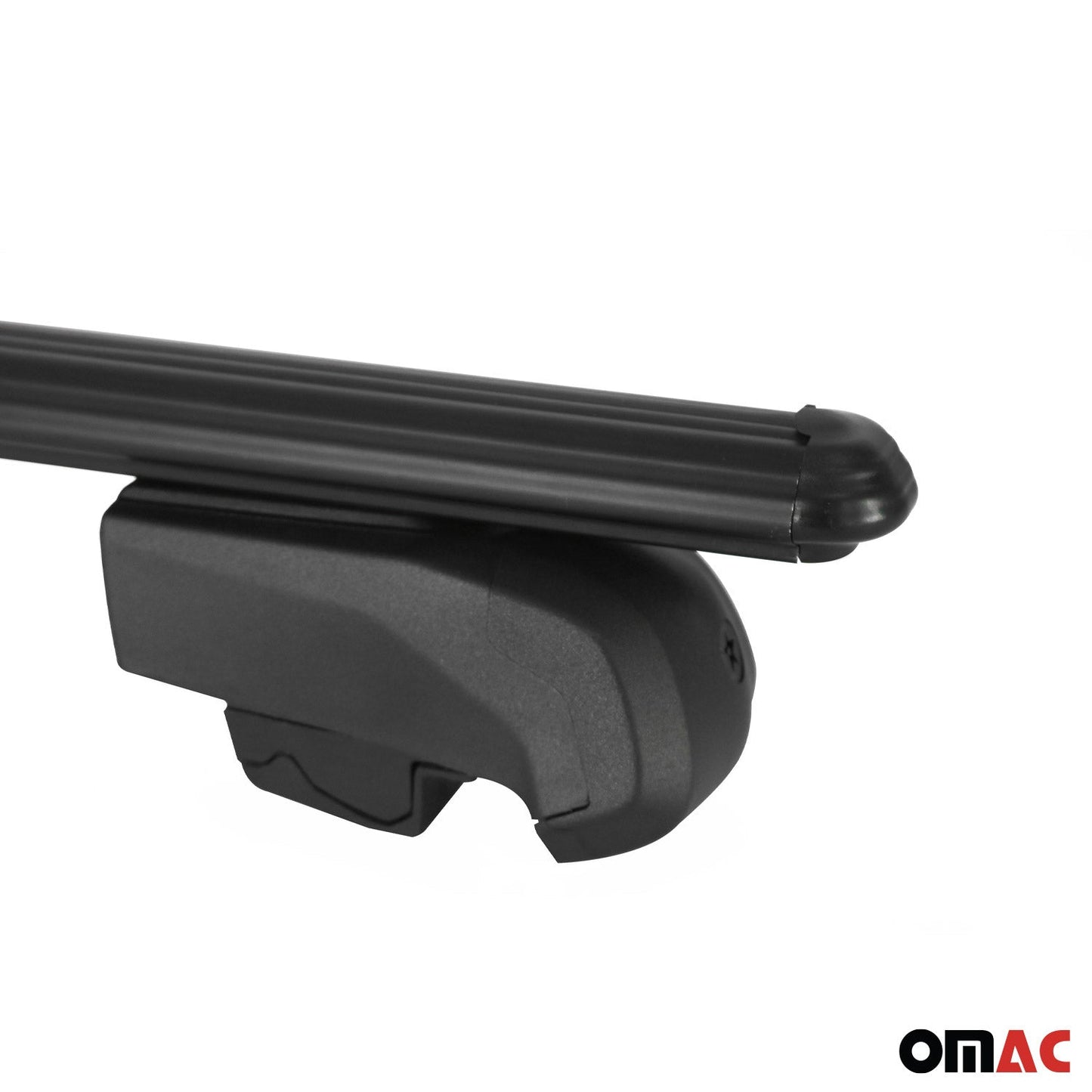 OMAC Lockable Roof Rack Cross Bars Luggage Carrier for Lincoln MKX 2016-2018 Black G003011