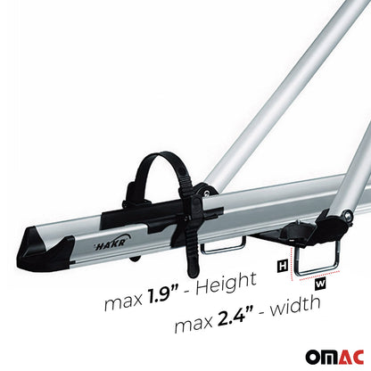 OMAC Bike Rack Carrier Roof Racks Set for Subaru Forester 2009-2013 Silver 3x U020735