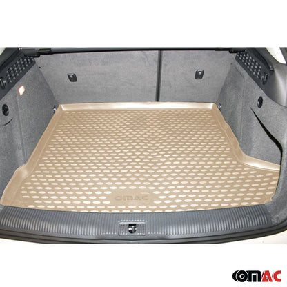 2012-2018 BMW 3 Series F30 Sedan Floor Mats Cargo Liner Full Set Beige and Black
