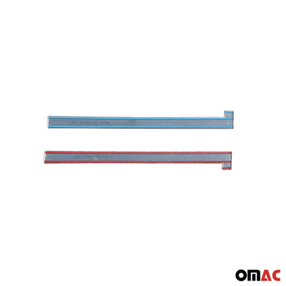 OMAC For Fiat Doblo 2010-2021 Chrome Side Sliding Door Trim S.Steel 2 Pcs U005885