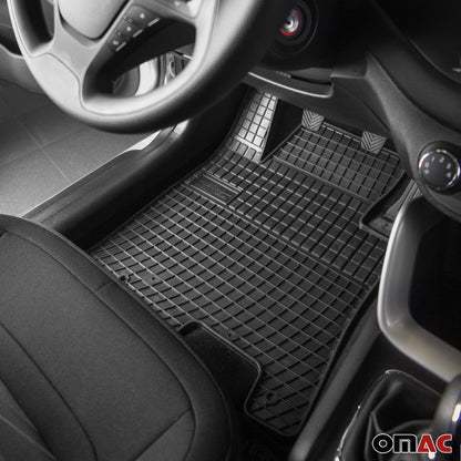 2021-2025 Hyundai Elantra Floor Mats Liners Full Set All Weather Rubber Black