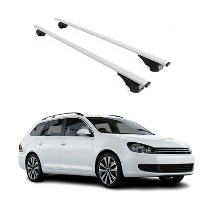2011-2014 VW Jetta Sportwagen Roof Rack Cross Bars Silver