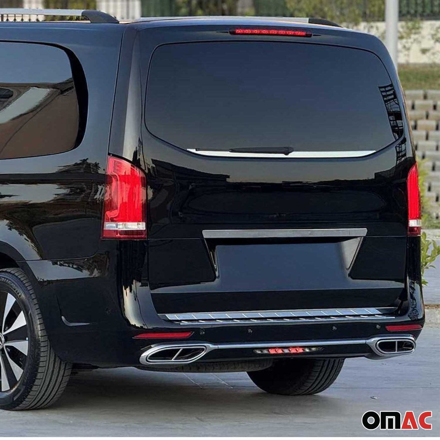 2016-2024 Mercedes Metris Rear Trunk Molding Trim Stainless Steel Silver 1Pc