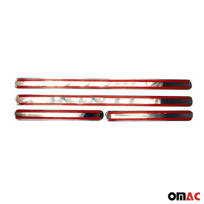 OMAC Door Sill Scuff Plate Scratch Protector for Renault Symbol 2009-2013 Steel 4x 6110091