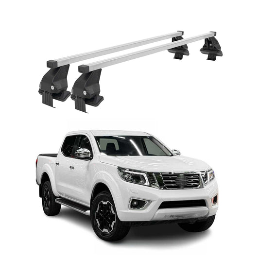 2016-2020 Nissan NP300 Navara Roof Rack Cross Bars Silver