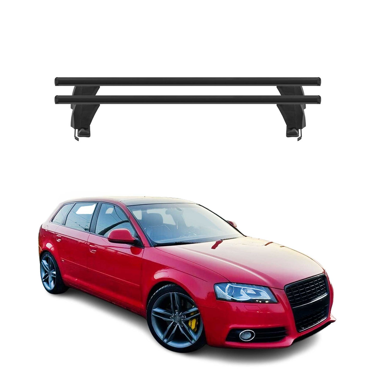 2006-2013 Audi A3 Sportback Roof Rack Cross Bars Luggage Carrier 2 Pcs