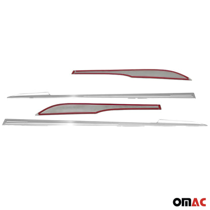 OMAC Side Door Molding Trim for Honda Civic 2016-2021 Sedan Steel Silver 4x 3413131