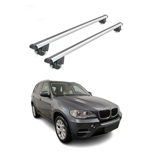 2007-2013 BMW X5 E70 Roof Rack Cross Bars Silver