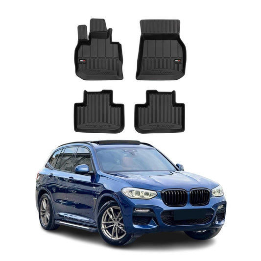 2018-2024 BMW X3 G01 Premium Floor Mats Liners Full Set All Weather Heavy Duty Black