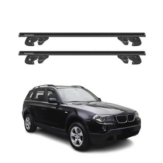 2004-2010 BMW X3 E83 Roof Rack Cross Bars Black