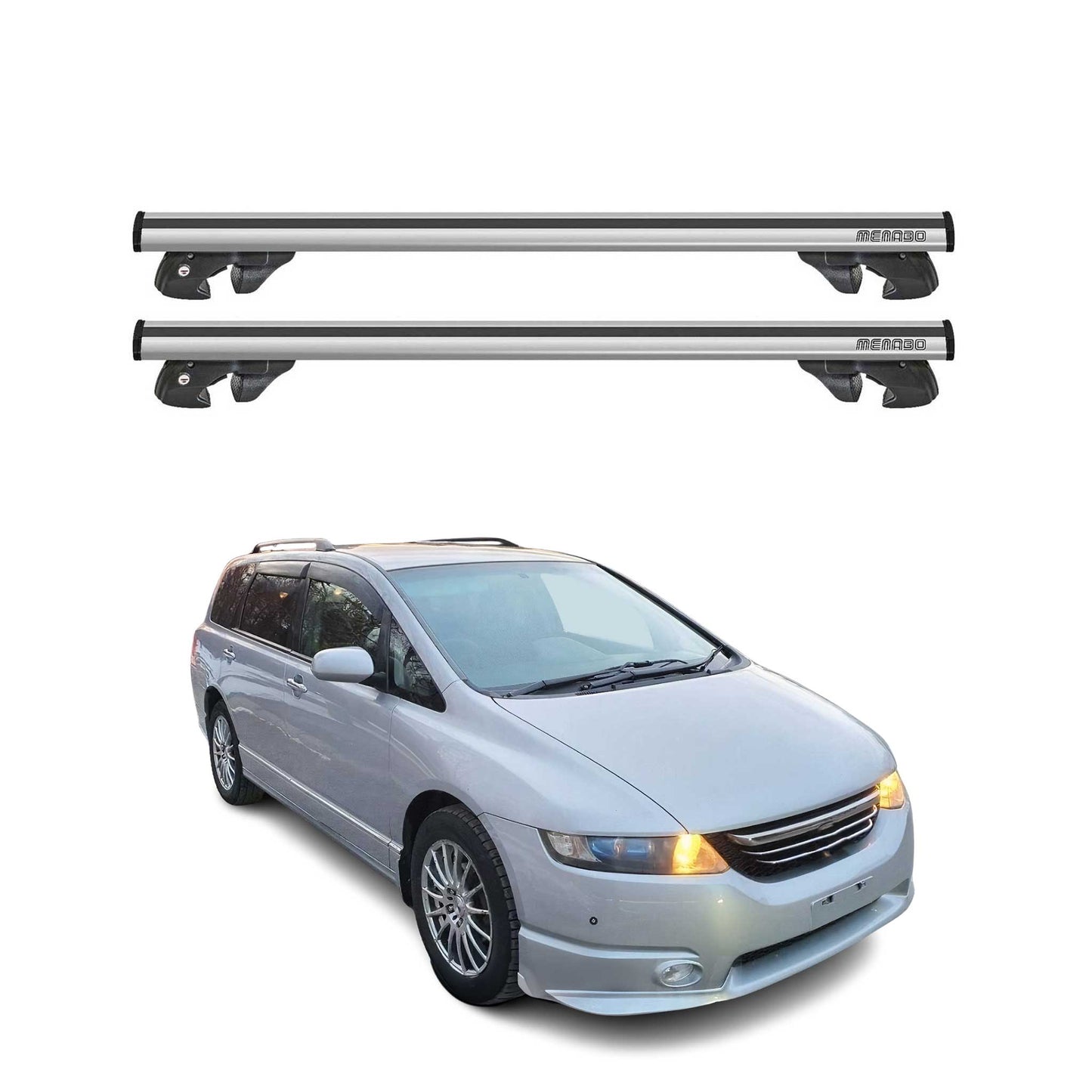 2005-2007 Honda Odyssey Roof Rack Cross Bars Silver