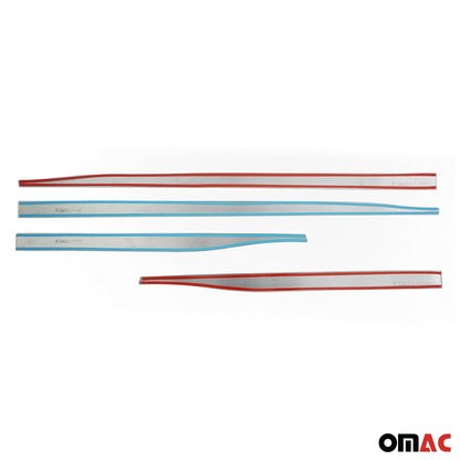 OMAC Side Door Molding Trim for Buick Regal TourX 2018-2020 Steel Silver 4x 5245131