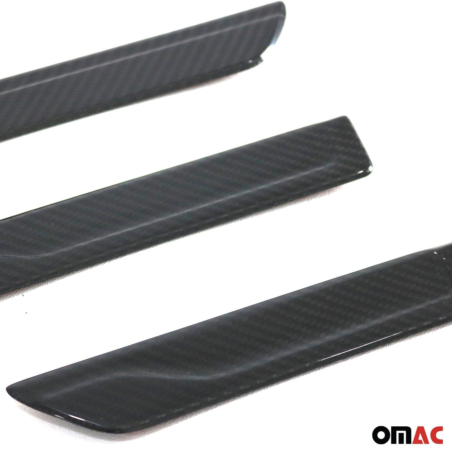 OMAC Door Sill Scuff Plate Scratch Protector for Hyundai Elantra 2021-2024 Carbon 9638091CN