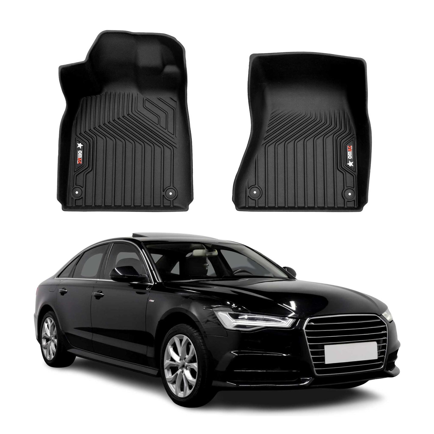 2012-2018 Audi A6 S6 Premium Floor Mats Liners First Row Front