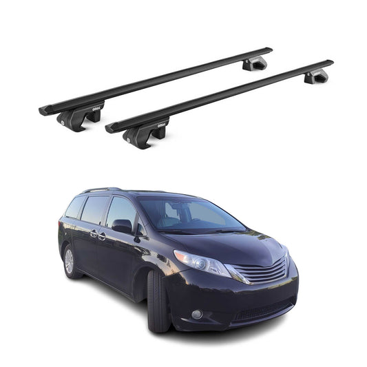 2011-2020 Toyota Sienna Roof Rack Cross Bars Black