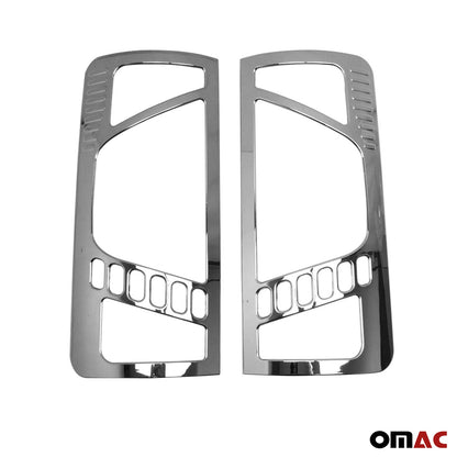 OMAC Trunk Tail Light Trim Frame for Ford Transit Connect 2010-2013 Chrome Silver 2x 2622101