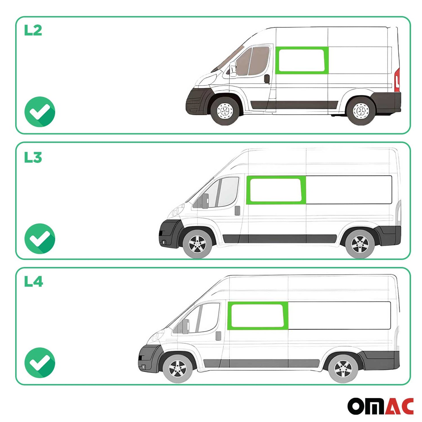 2014-2024 RAM ProMaster Window Glass Front Left Side L2 L3 L4