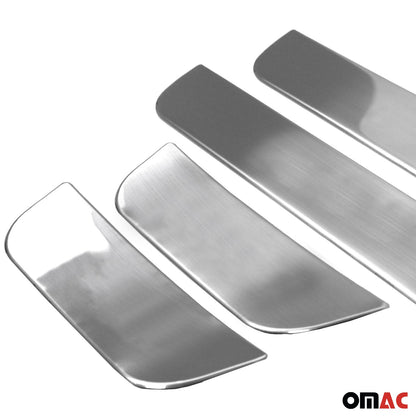 OMAC Door Sill Scuff Plate Scratch Protector for Kia Cee'd 2012-2018 Steel Silver 4x 4014091