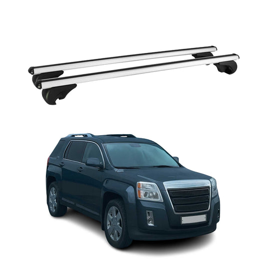 2010-2017 GMC Terrain Roof Rack Cross Bars Silver