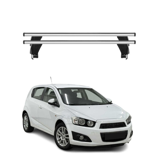 2012-2015 Chevrolet Sonic Hatchback Roof Rack Cross Bars Silver