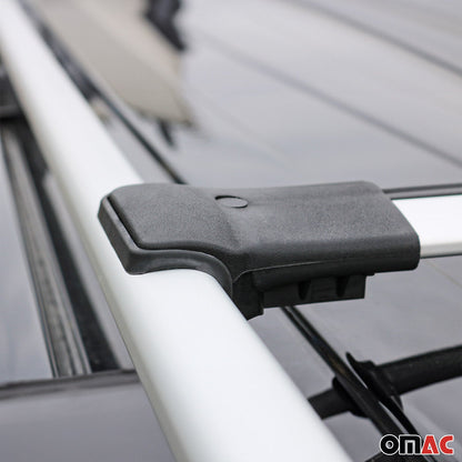 OMAC Roof Rack Cross Bars Luggage Carrier for Ford Ranger 2024 Aluminium Silver 2Pcs G003377