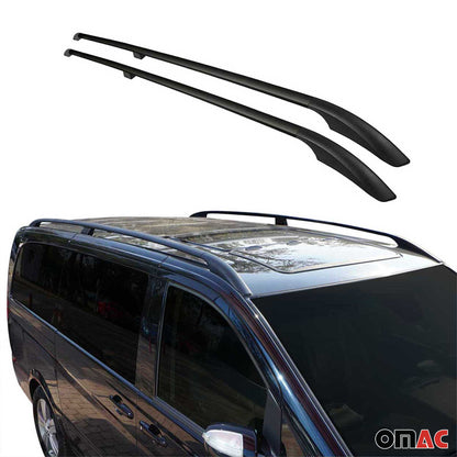 2010-2013 Ford Transit Connect L1 Short Roof Rack Rails Side Rails Black