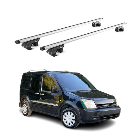 2010-2013 Ford Transit Connect Roof Rack Cross Bars Silver Luggage Carrier 2 Pcs
