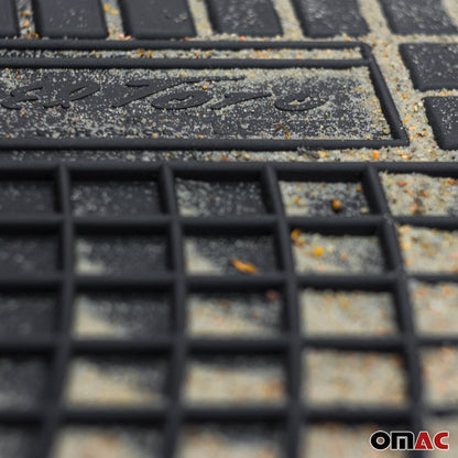 OMAC OMAC Floor Mats Liner for Mazda 3 2014-2018 Black Rubber All-Weather 4 Pcs '4605484
