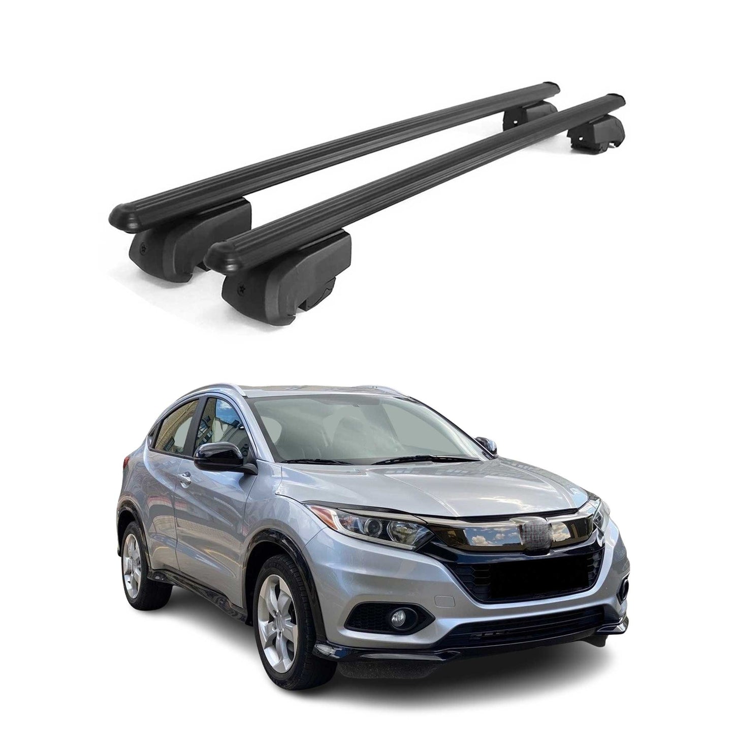 2016-2022 Honda HR-V Roof Rack Cross Bars Black