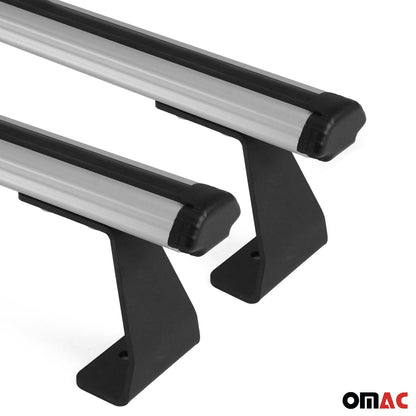 OMAC Trunk Bed Carrier Roof Racks Cross Bars for Nissan NV200 2013-2021 Alu Silver 2x 7566920-2