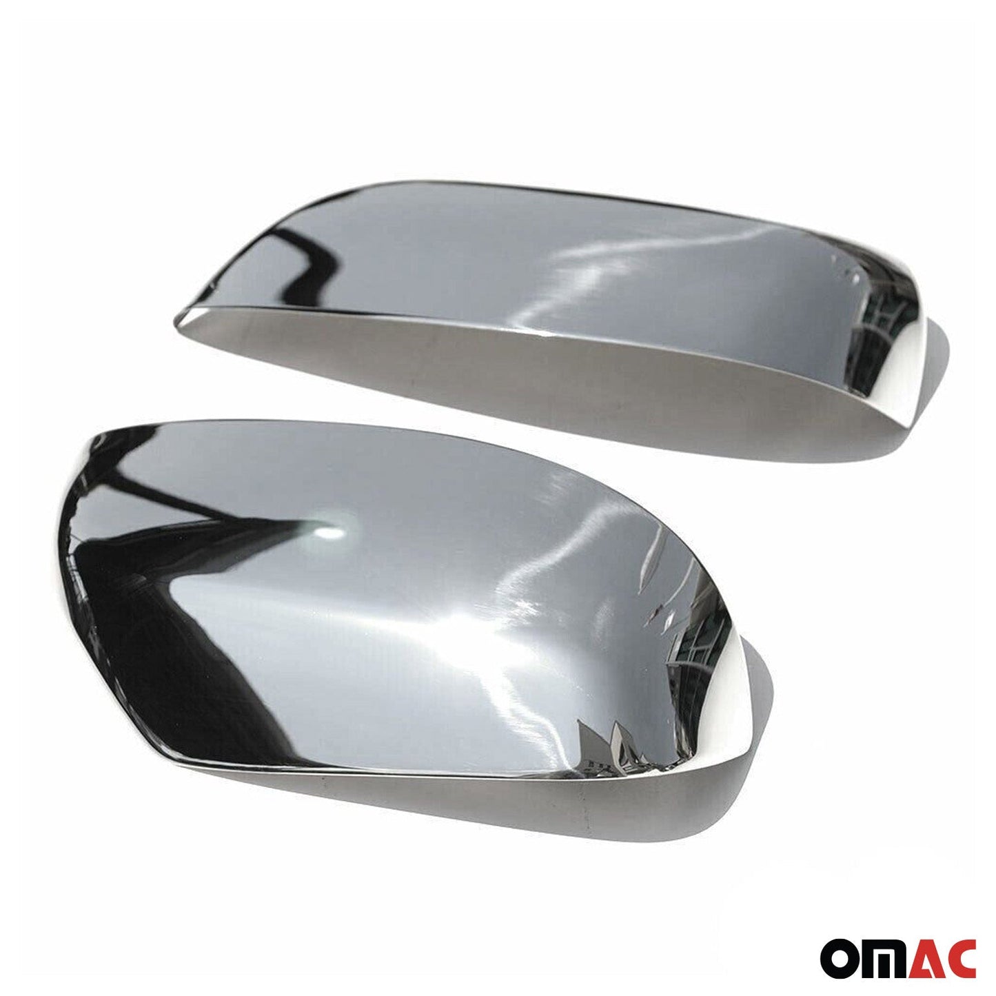 OMAC Side Mirror Cover Caps Fits Lexus GX 460 2010-2019 Steel Silver 2 Pcs 7013111-1