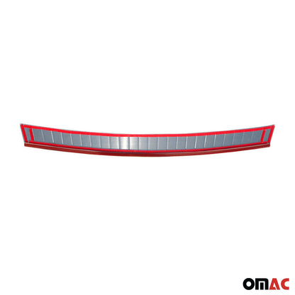 OMAC Rear Bumper Sill Cover Protector for Mitsubishi Outlander 2011-2013 Steel Silver 4907093