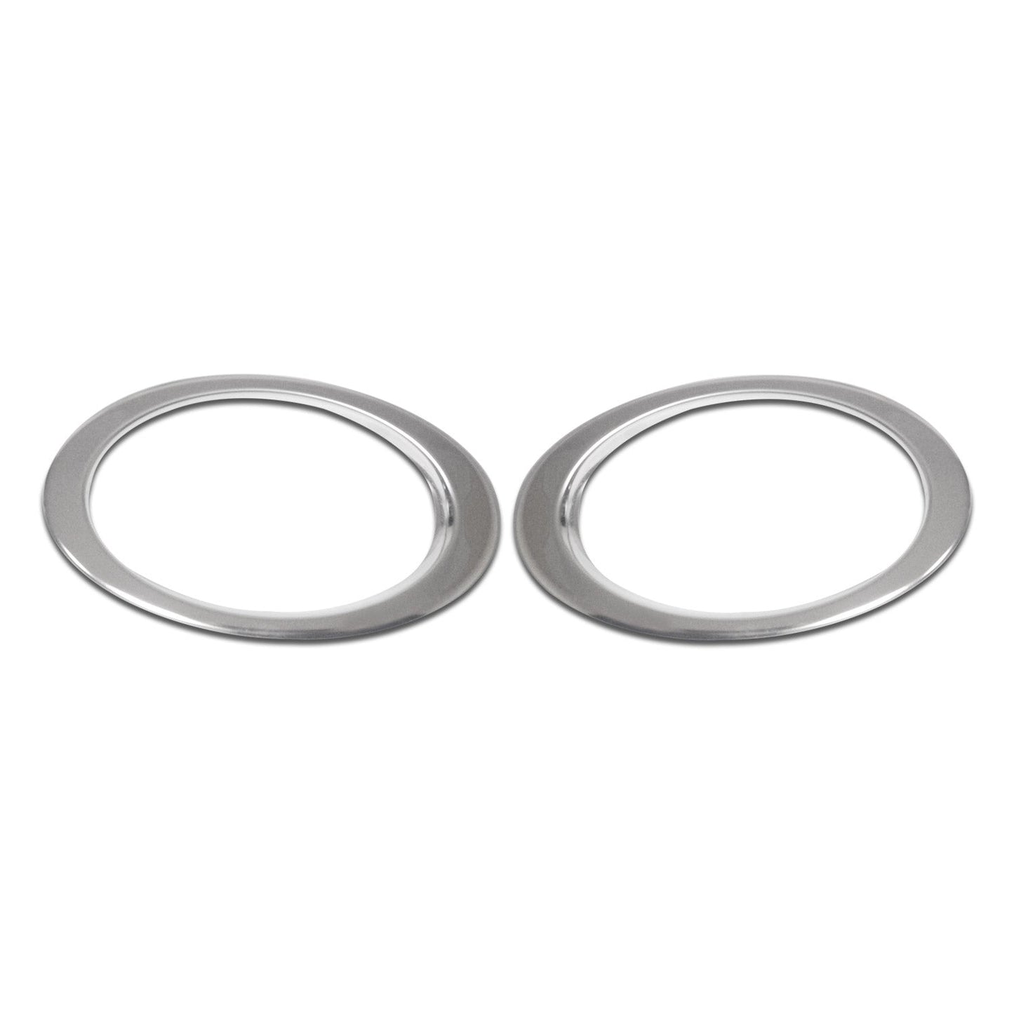 OMAC Fog Light Lamp Bezel Cover for VW T5 Transporter 2010-2015 Steel Silver 2 Pcs 7530103